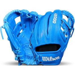 Wilson A2000 軟式グローブ ブラック/水色 Wilson A2000 1786 Blue Man 11.5