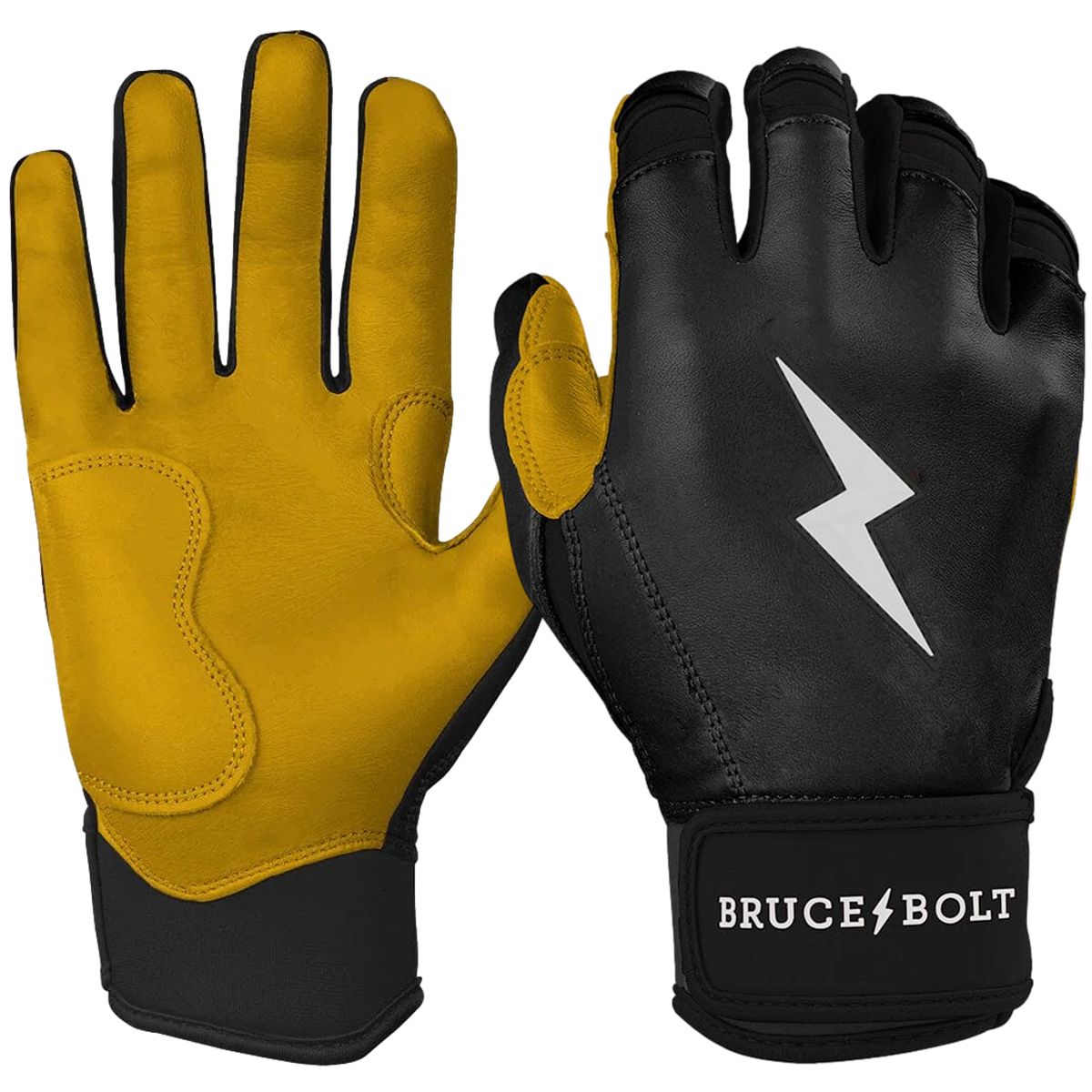 Bruce Bolt Short Cuff Premium Pro Youth Batting Gloves | Better