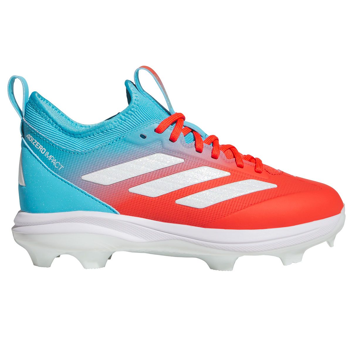 adidas Adizero Impact Candy Blue/Orange Youth TPU Cleats | Better