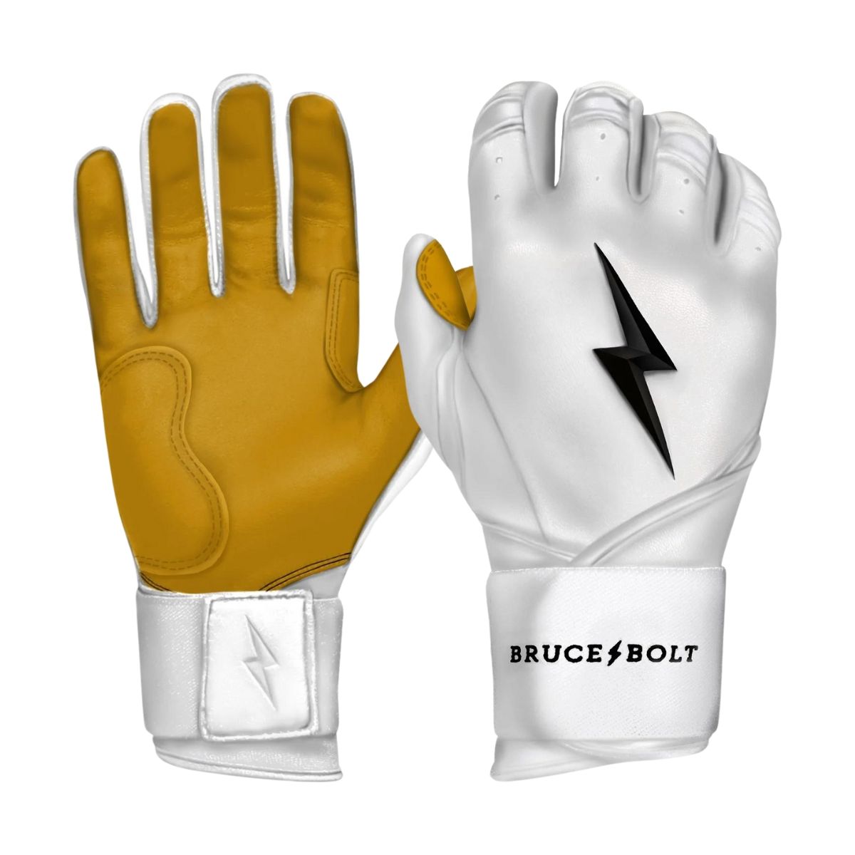 Bruce Bolt Long Cuff Premium Pro Adult Batting Gloves | Better
