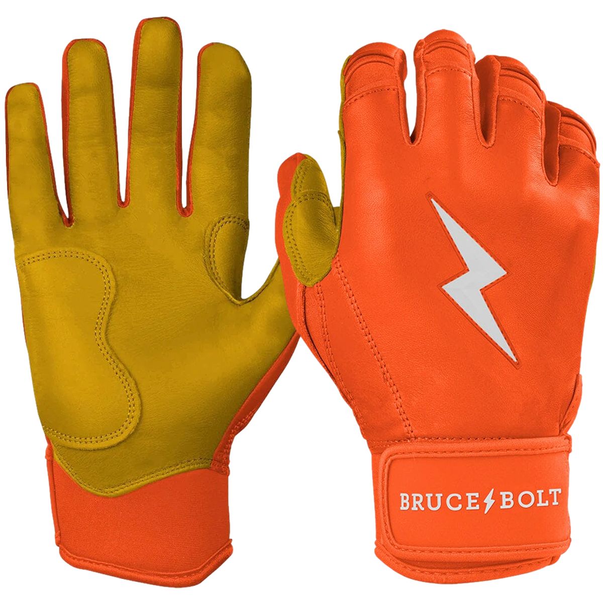 Bruce Bolt Short Cuff Premium Pro Youth Batting Gloves | Better