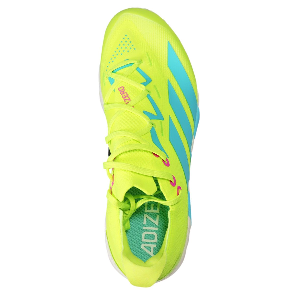 adidas Adizero Electric+ 2.0 Lime/Pink TPU Cleat | Better  display picture 3