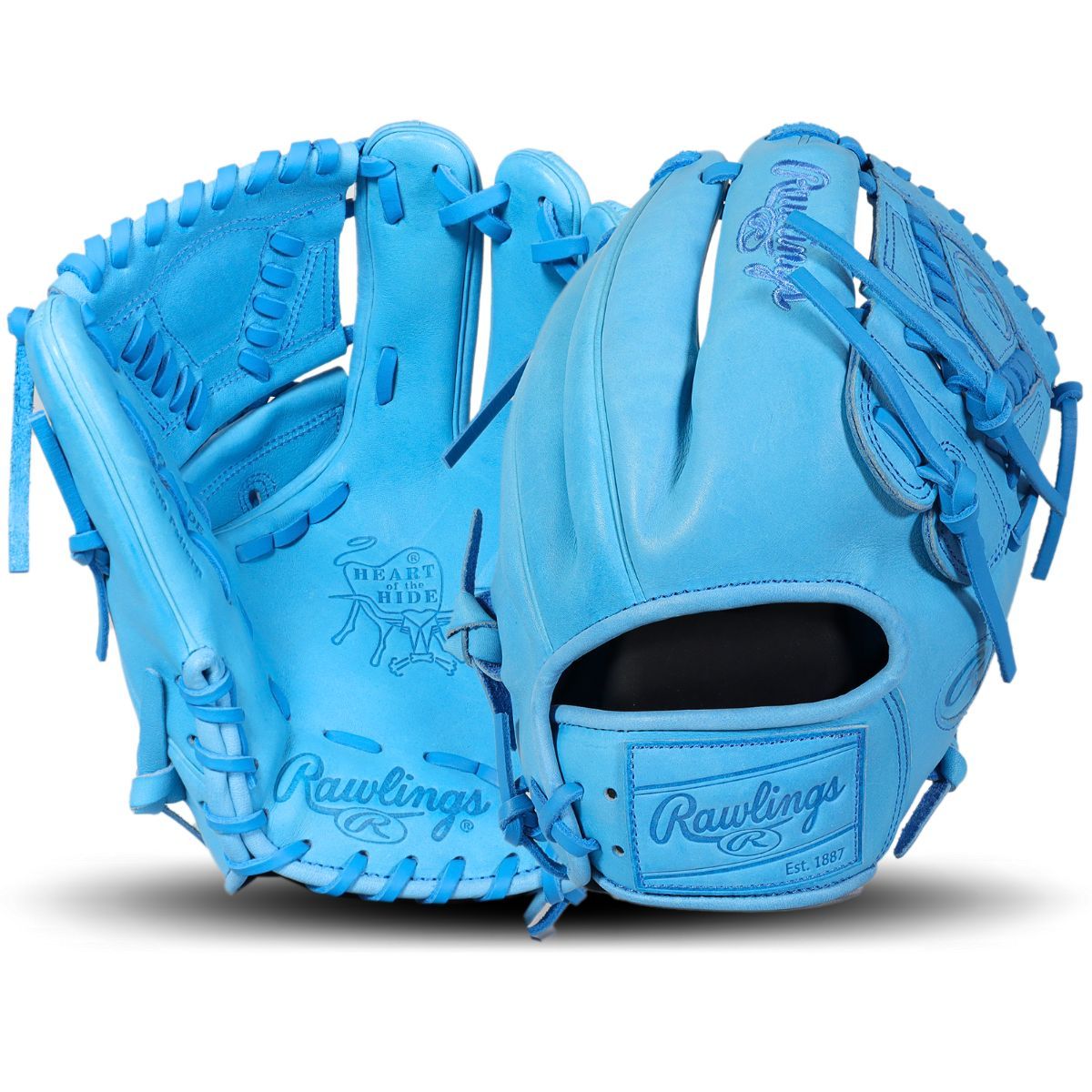 Rawlings Heart of the Hide Columbia Blue Monochrome 11.75" Pitcher's Glove