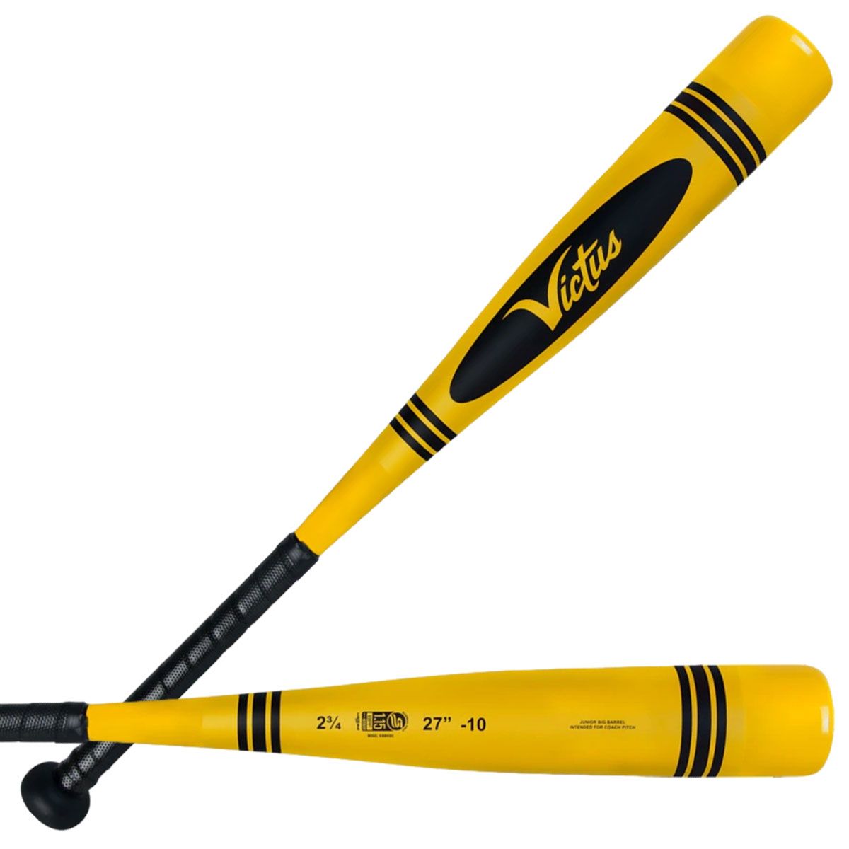 2025 Victus Vibe Yellow Crayon Drop 10 JBB Baseball Bat