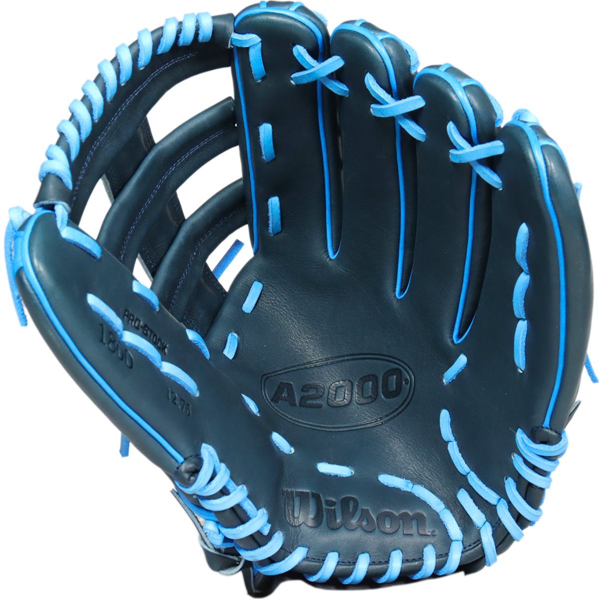 Wilson A2000 軟式グローブ ブラック/水色 Wilson A2000 1800 Tsunami Outfield Glove | Better Baseball