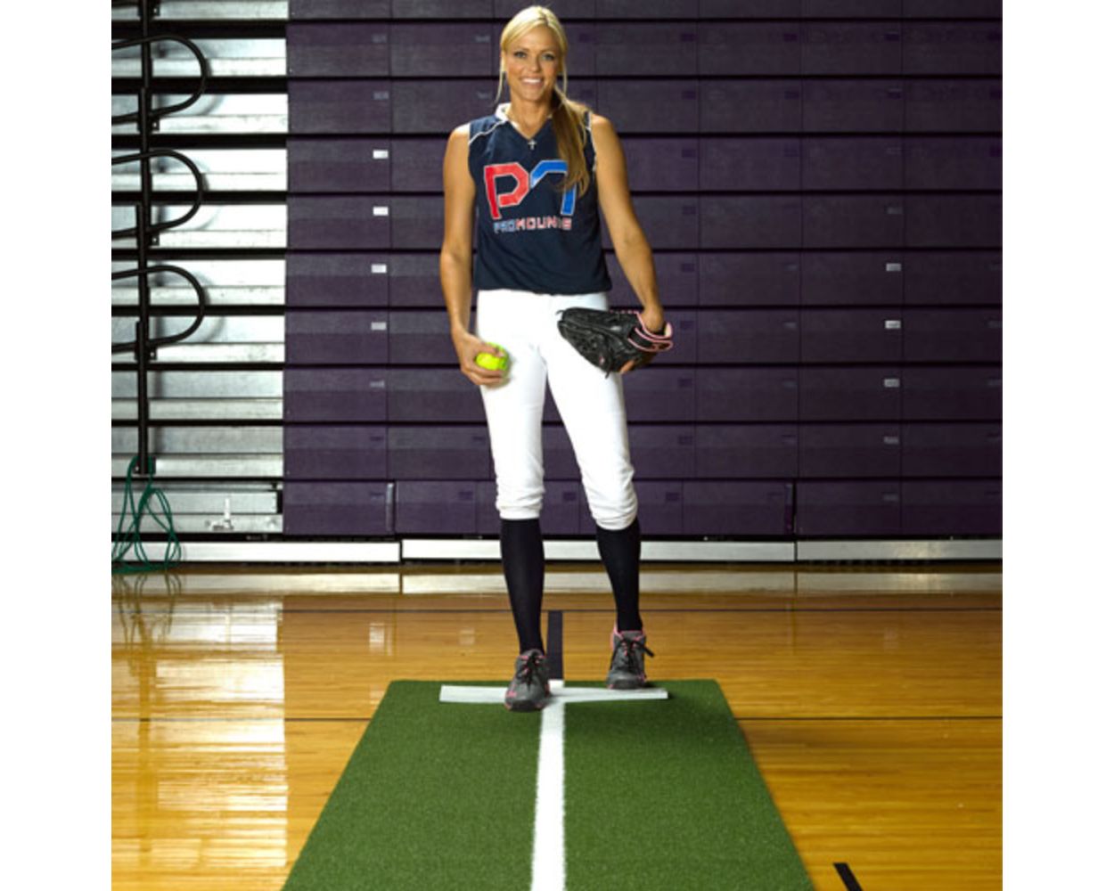 Jennie Finch Softball Pitching Mat With Powerline Better Baseball